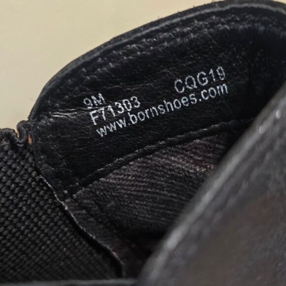 BORN Ankle Boots JEM Black Leather Womens Size 9 - Picture 7 of 7